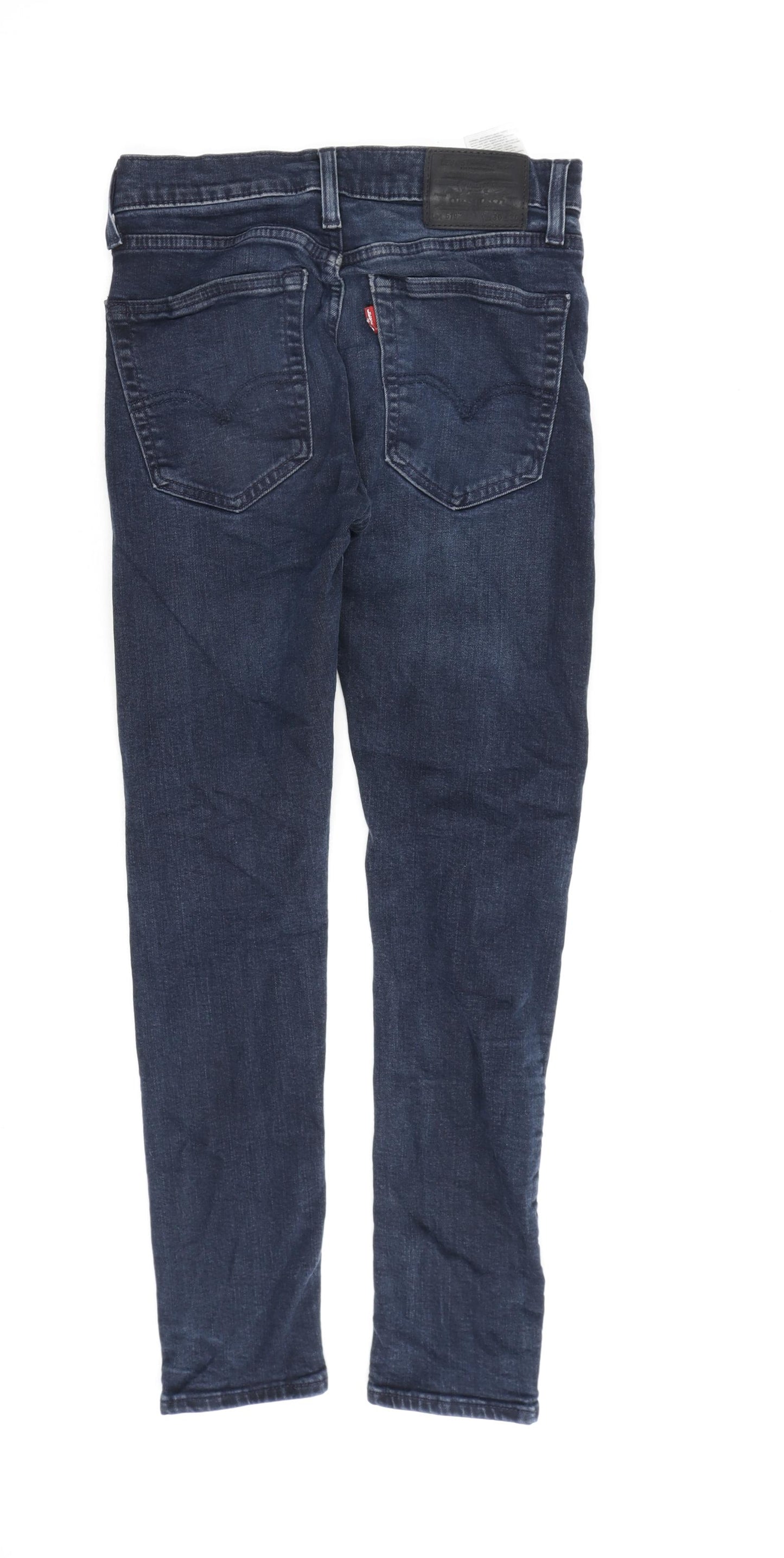 Levi's Mens Blue Cotton Skinny Jeans Size 30 in L30 in Regular Zip