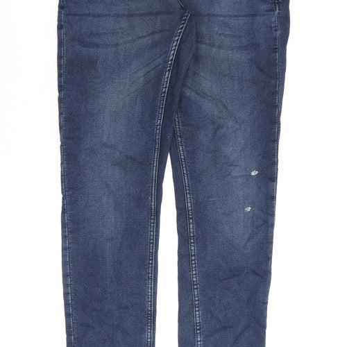 ONLY & SONS Mens Blue Cotton Straight Jeans Size 31 in L30 in Slim Zip