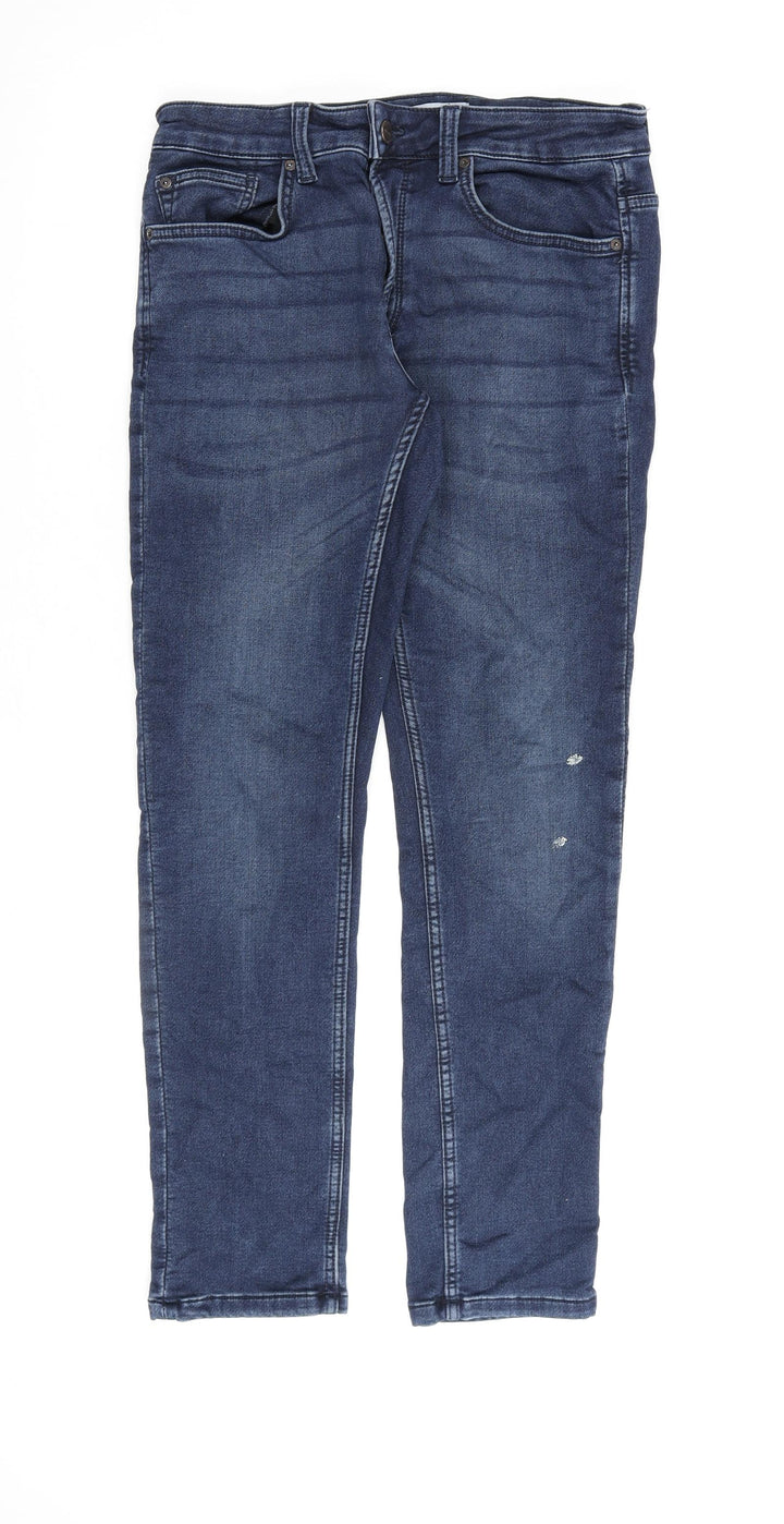 ONLY & SONS Mens Blue Cotton Straight Jeans Size 31 in L30 in Slim Zip