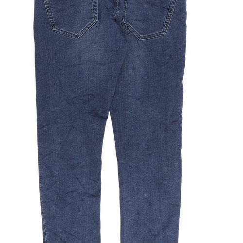 ONLY & SONS Mens Blue Cotton Straight Jeans Size 31 in L30 in Slim Zip