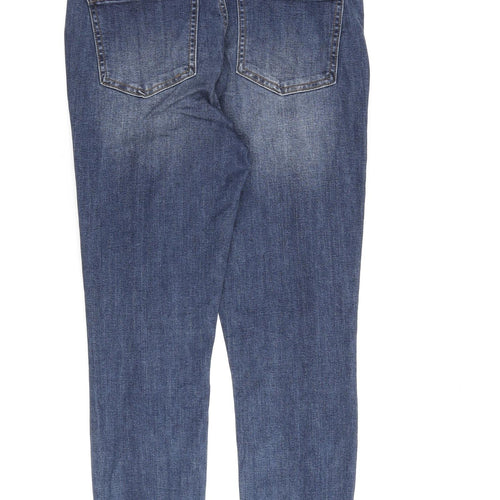 Buffalo Womens Blue Cotton Skinny Jeans Size 10 L28 in Regular Zip
