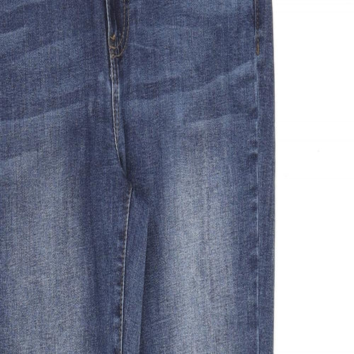 Buffalo Womens Blue Cotton Skinny Jeans Size 10 L28 in Regular Zip