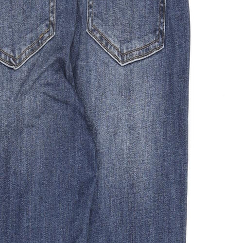 Buffalo Womens Blue Cotton Skinny Jeans Size 10 L28 in Regular Zip
