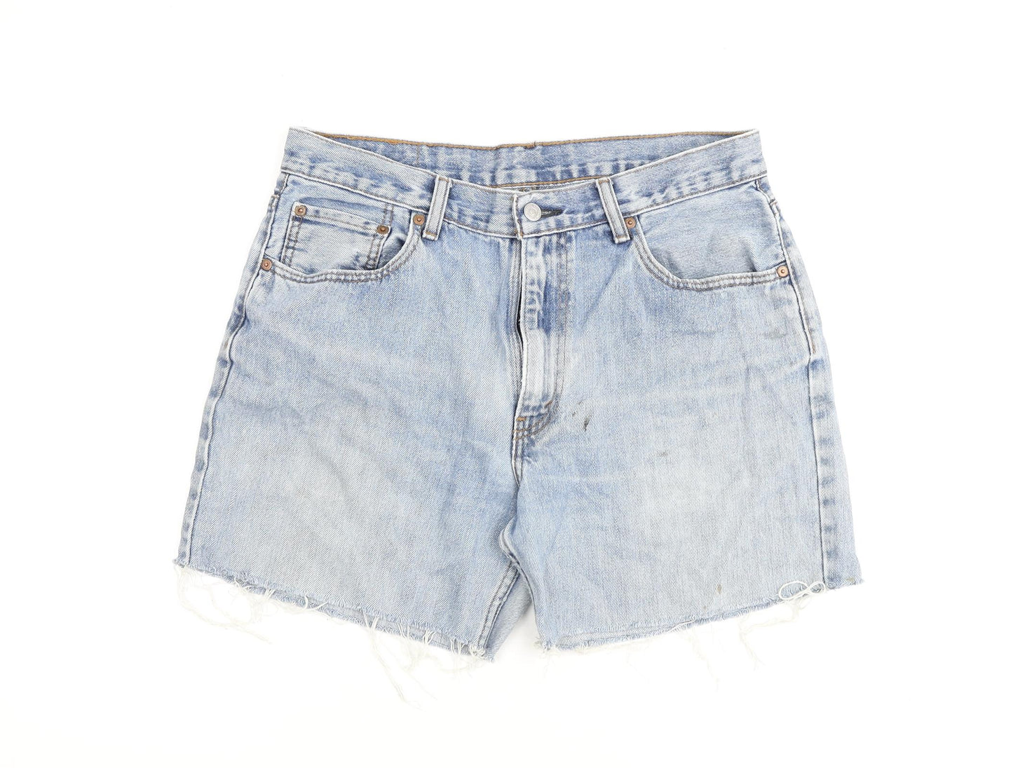 Levi's Mens Blue Cotton Bermuda Shorts Size 34 in Regular Button