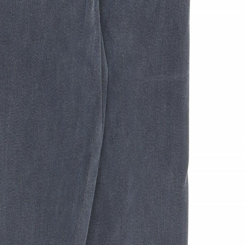 Topshop Womens Grey Cotton Skinny Jeans Size 26 in L28 in Regular Zip