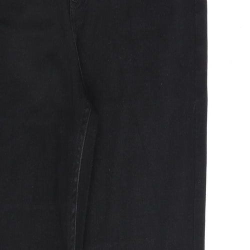 Marks and Spencer Womens Black Cotton Skinny Jeans Size 10 L30 in Regular Zip