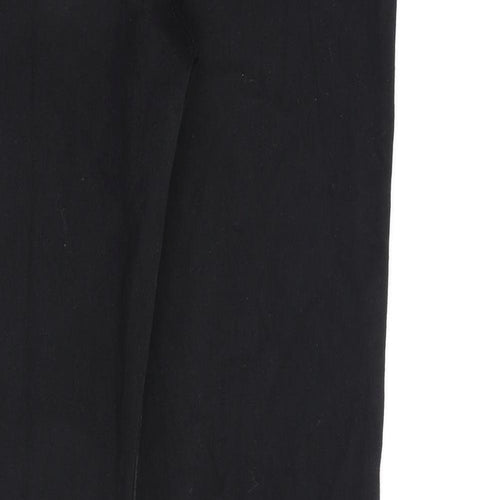 Marks and Spencer Womens Black Cotton Skinny Jeans Size 10 L30 in Regular Zip