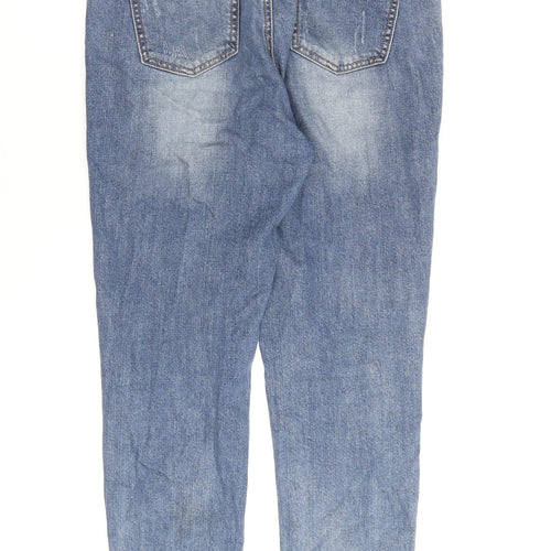 H. Connect Womens Blue Cotton Mom Jeans Size 32 in L27 in Regular Zip