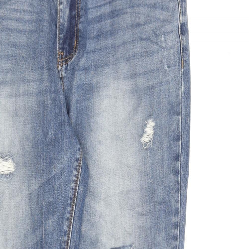 H. Connect Womens Blue Cotton Mom Jeans Size 32 in L27 in Regular Zip
