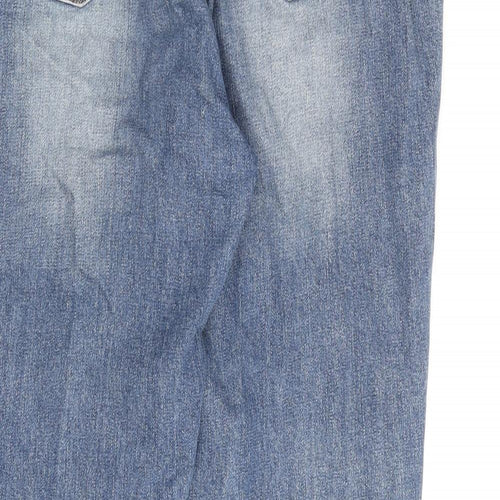 H. Connect Womens Blue Cotton Mom Jeans Size 32 in L27 in Regular Zip