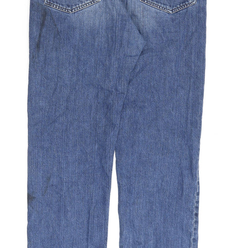 Paul Smith Mens Blue Cotton Straight Jeans Size 32 in L30 in Regular Button