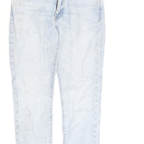 Levi's Mens Blue Cotton Straight Jeans Size 32 in L30 in Regular Zip
