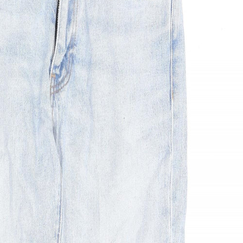 Levi's Mens Blue Cotton Straight Jeans Size 32 in L30 in Regular Zip