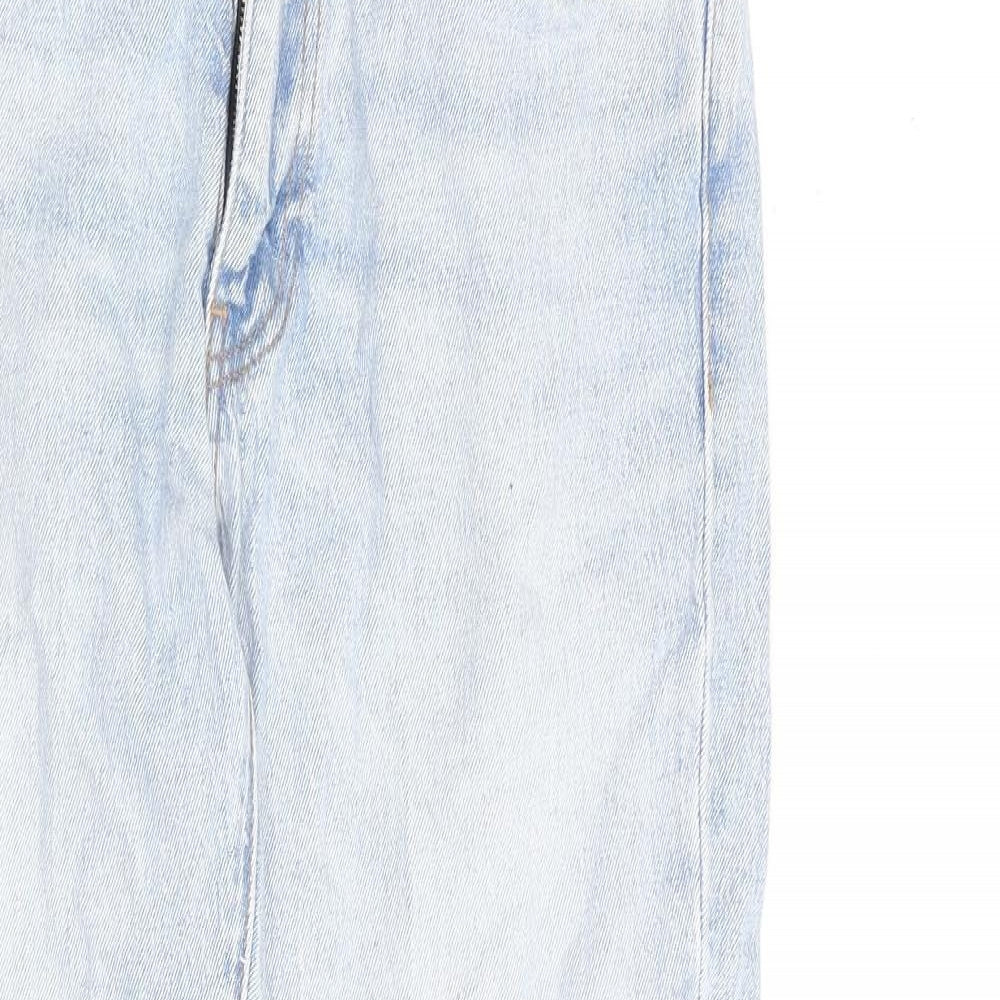 Levi's Mens Blue Cotton Straight Jeans Size 32 in L30 in Regular Zip