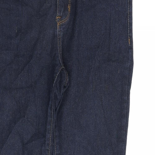 FOREVER 21 Womens Blue Herringbone Cotton Skinny Jeans Size 30 in L27 in Regular Zip