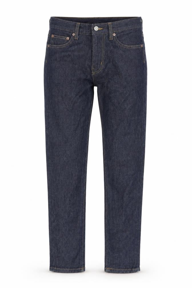 Weekday Womens Blue Cotton Straight Jeans Size 27 in L30 in Regular Zip