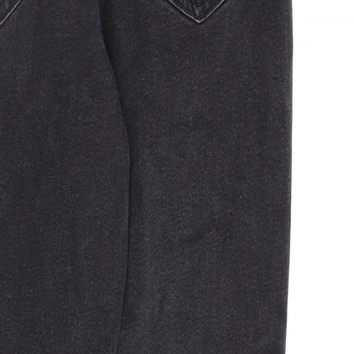 Denim & Co. Womens Grey Cotton Skinny Jeans Size 16 L28 in Regular Zip