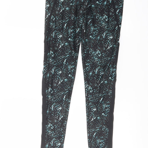NEXT Womens Multicoloured Geometric Nylon Capri Leggings Size 8 L27 in Regular Pullover