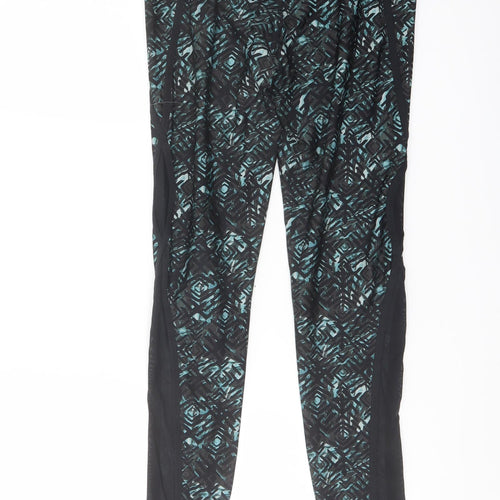 NEXT Womens Multicoloured Geometric Nylon Capri Leggings Size 8 L27 in Regular Pullover