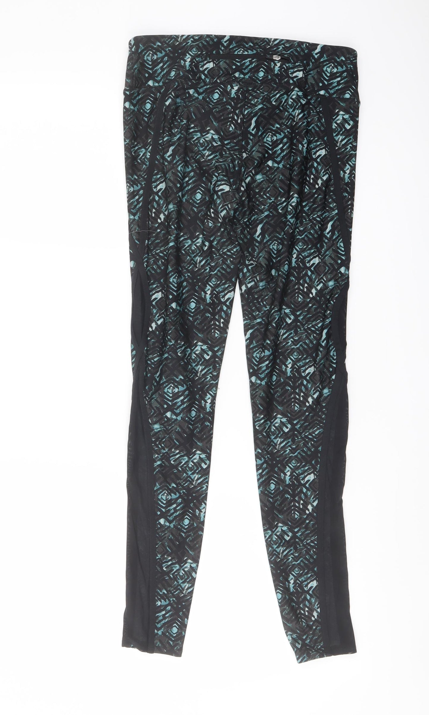 NEXT Womens Multicoloured Geometric Nylon Capri Leggings Size 8 L27 in Regular Pullover