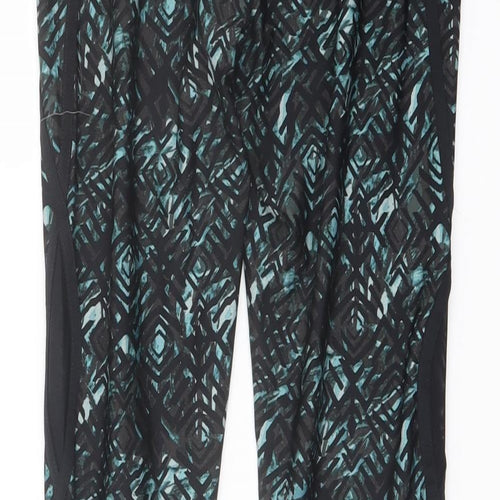 NEXT Womens Multicoloured Geometric Nylon Capri Leggings Size 8 L27 in Regular Pullover