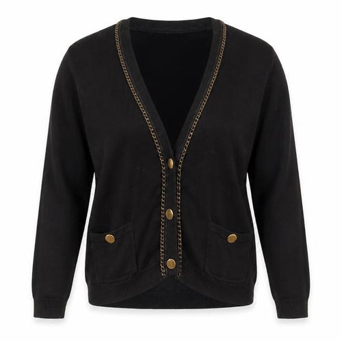 Wallis Womens Black V-Neck Viscose Cardigan Jumper Size 10