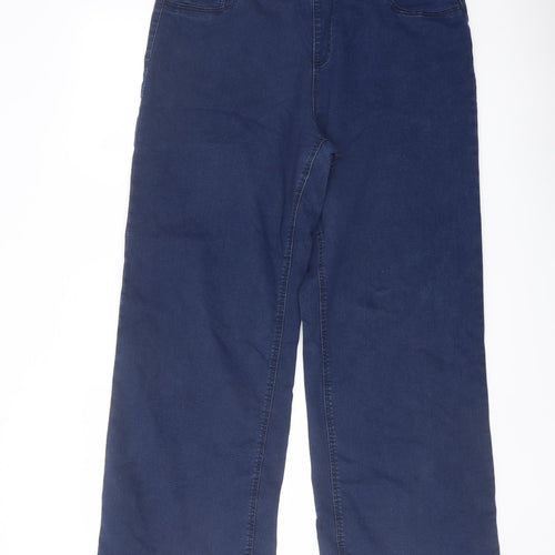 Simply Be Womens Blue Cotton Bootcut Jeans Size 16 L28 in Regular