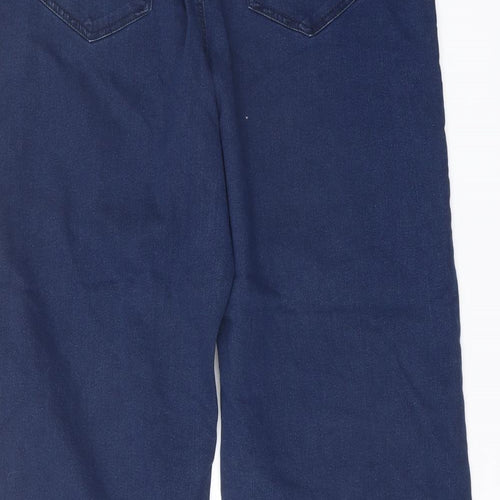 Simply Be Womens Blue Cotton Bootcut Jeans Size 16 L28 in Regular