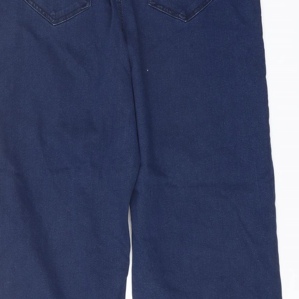 Simply Be Womens Blue Cotton Bootcut Jeans Size 16 L28 in Regular