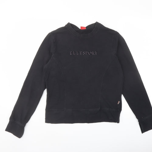 Elle Sport Womens Grey Cotton Pullover Sweatshirt Size 12 Pullover