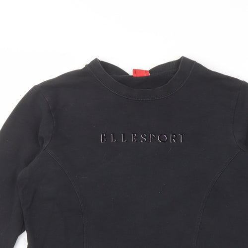 Elle Sport Womens Grey Cotton Pullover Sweatshirt Size 12 Pullover