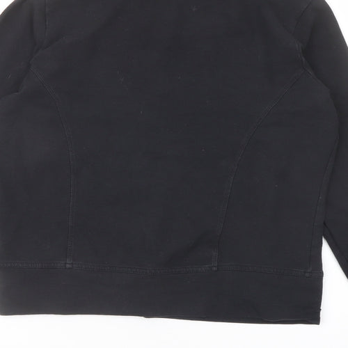 Elle Sport Womens Grey Cotton Pullover Sweatshirt Size 12 Pullover