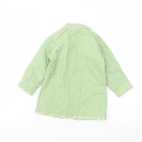 Gap Girls Green Jacket Size 3 Years Zip