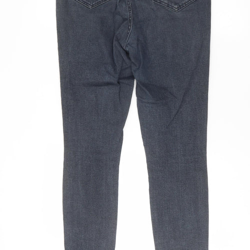 George Womens Blue Cotton Skinny Jeans Size 12 L28 in Regular Button