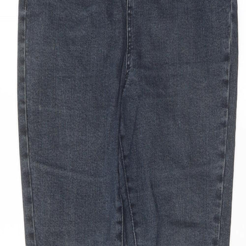 George Womens Blue Cotton Skinny Jeans Size 12 L28 in Regular Button