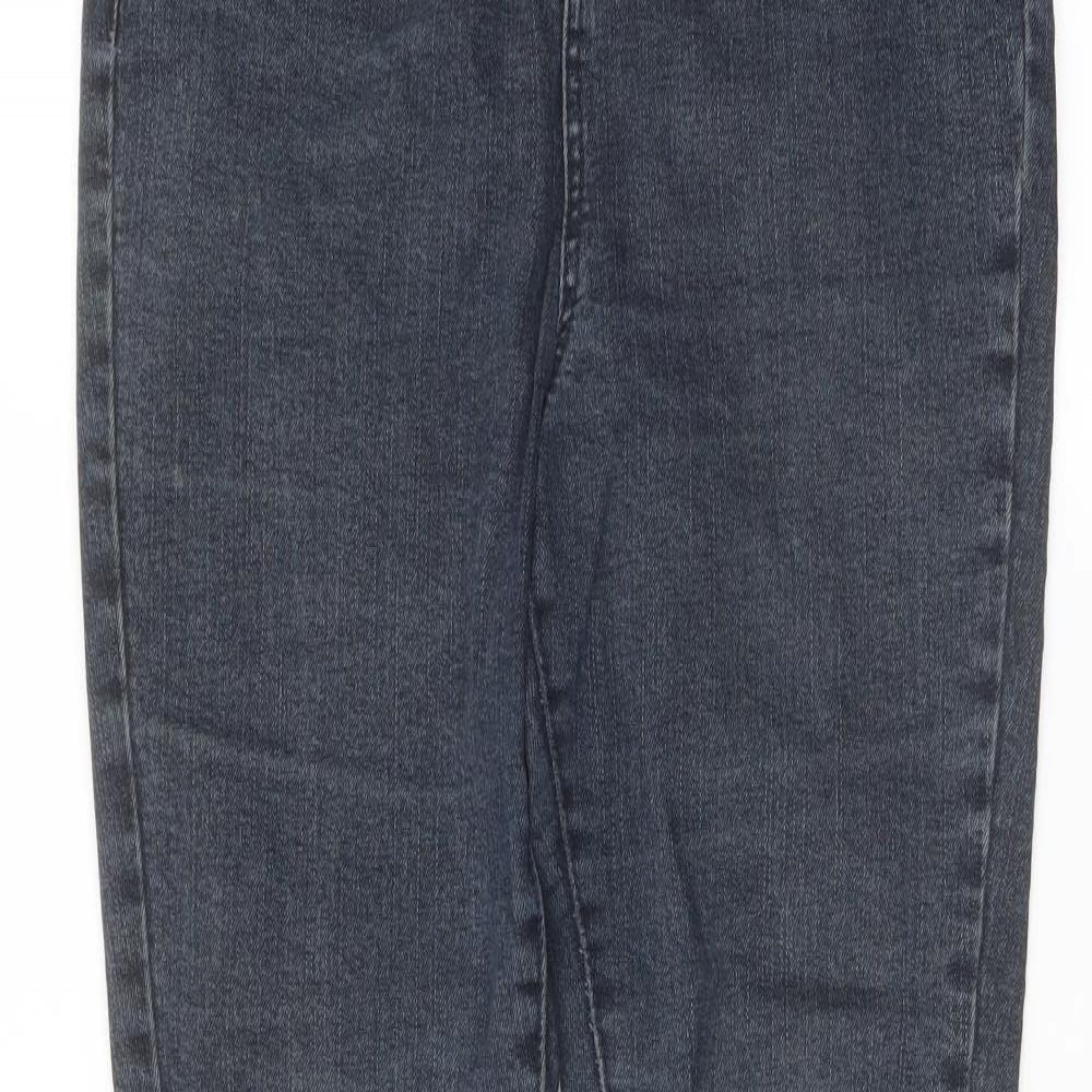 George Womens Blue Cotton Skinny Jeans Size 12 L28 in Regular Button