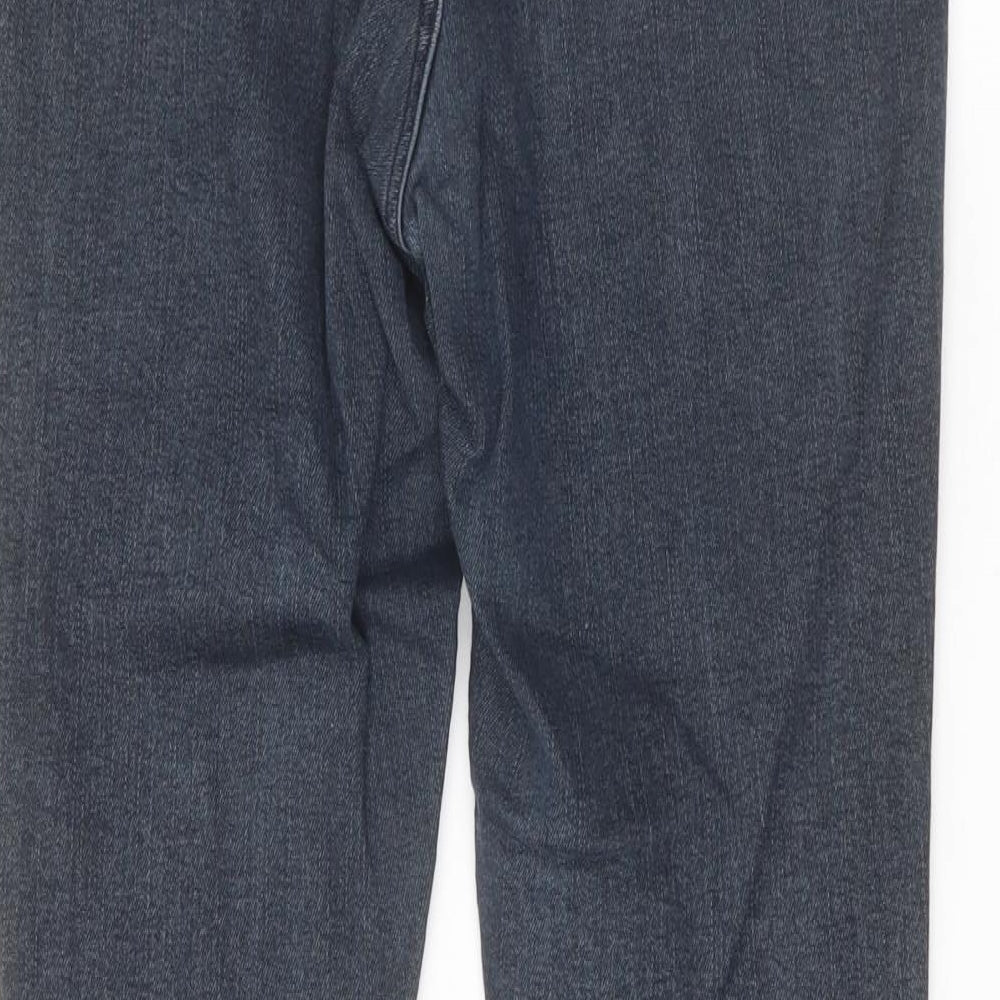 George Womens Blue Cotton Skinny Jeans Size 12 L28 in Regular Button