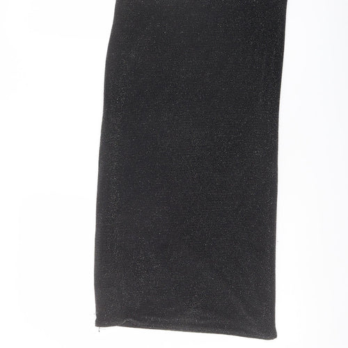 Red Herring Womens Black Nylon Straight & Pencil Skirt Size 10