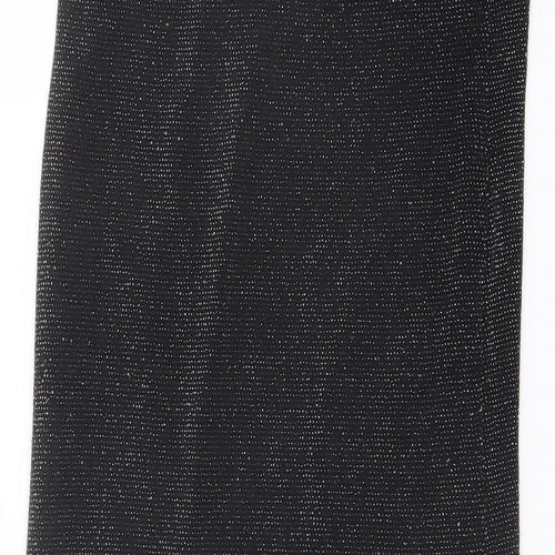 Red Herring Womens Black Nylon Straight & Pencil Skirt Size 10