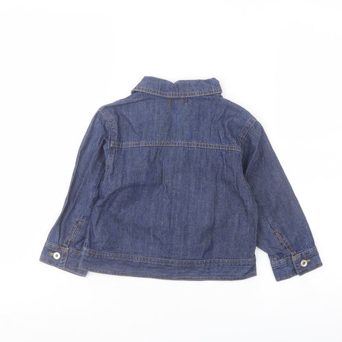 Chicco Baby Blue Jacket Size 18 Months Button