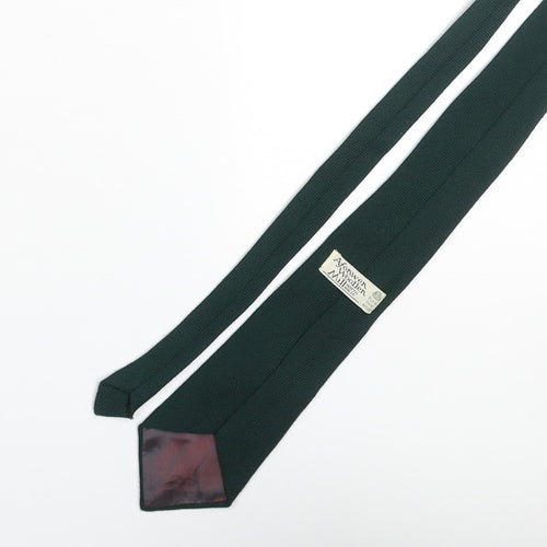 Afonwen Wollen Mill Mens Green Wool Pointed Tie One Size - Welsh Dragon
