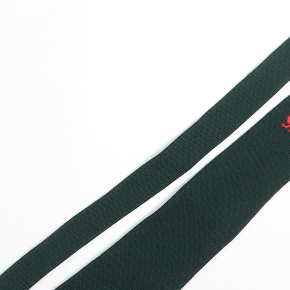 Afonwen Wollen Mill Mens Green Wool Pointed Tie One Size - Welsh Dragon
