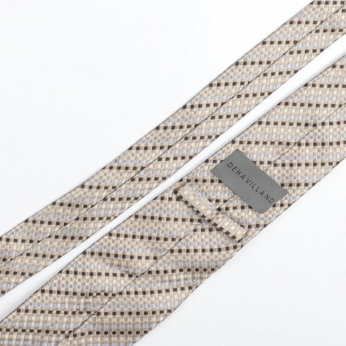 Deha Villand Mens Multicoloured Plaids & Checks Silk Pointed Tie One Size