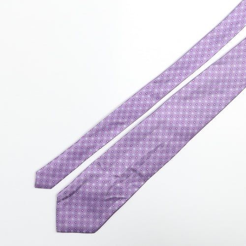 Michaelsons Mens Purple Geometric Silk Pointed Tie One Size