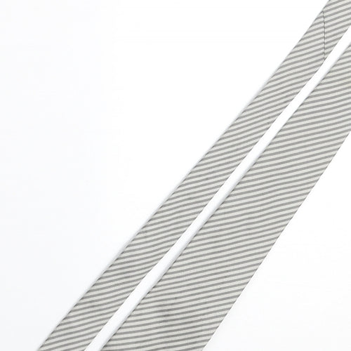 Carla Colombo Mens Green Striped Silk Pointed Tie One Size