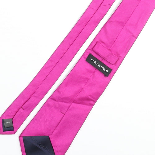 Austin Reed Mens Pink Silk Pointed Tie One Size