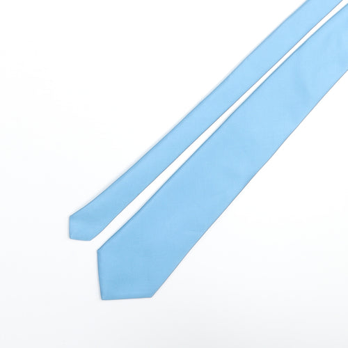 Marks and Spencer Mens Blue Polyester Pointed Tie One Size