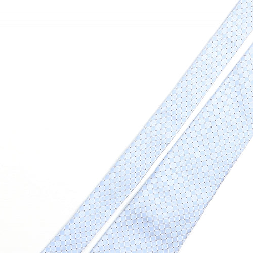 Osborne Mens Blue Plaids & Checks Silk Pointed Tie One Size
