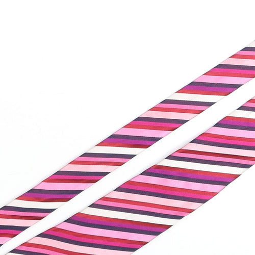 NEXT Mens Multicoloured Striped Silk Pointed Tie One Size