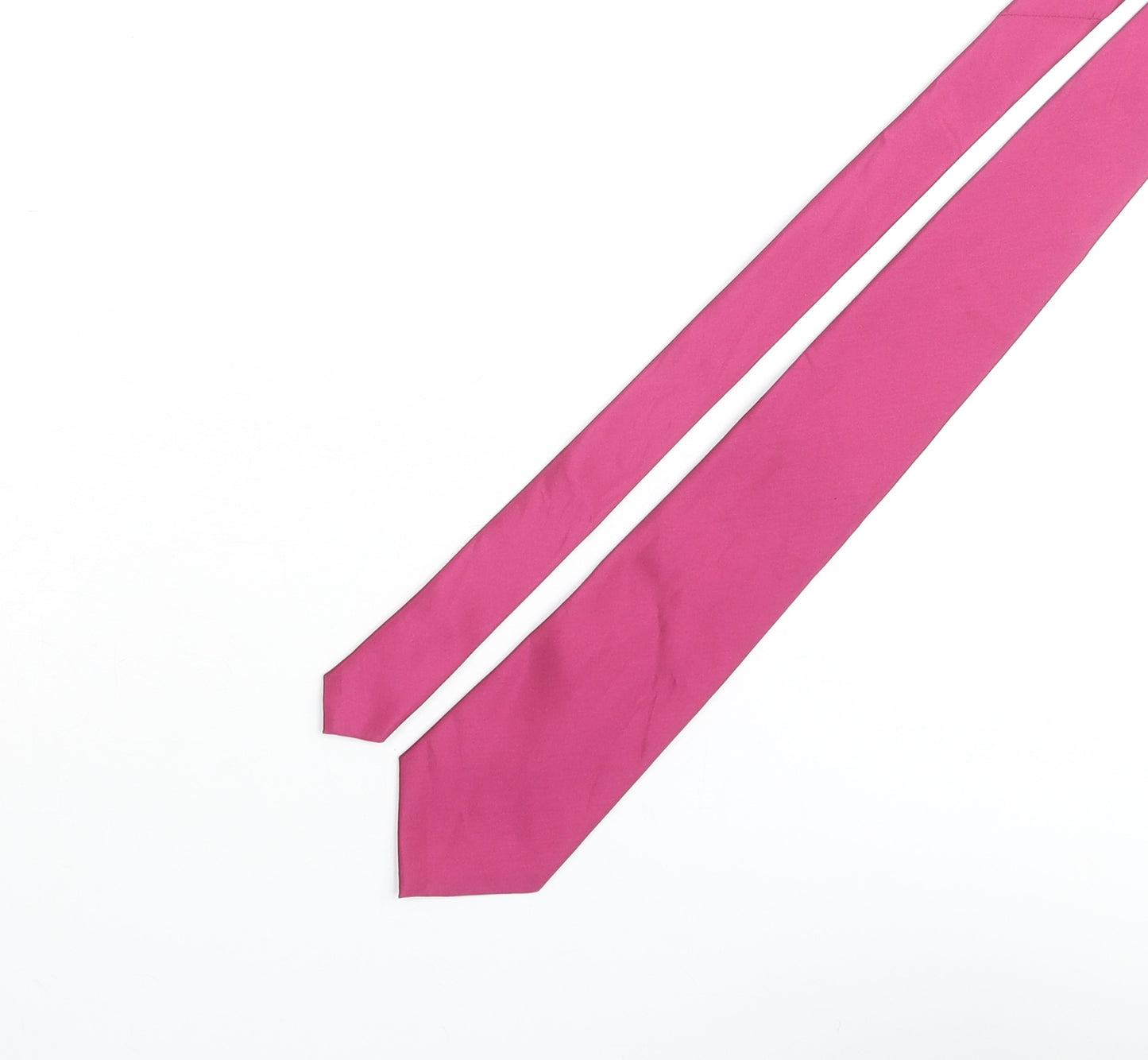 Thomas Nash Mens Pink Polyester Pointed Tie One Size